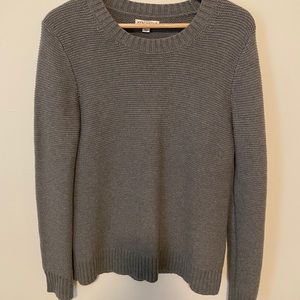 Classic Crew Neck Gray Sweater